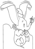 kolorowanki Dumbo do wydruku Disney malowanka numer 23